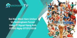 Soi Kèo West Ham United Vs Nottingham Forest Vòng 21 Ngoại Hạng Anh 03-00 Ngày 07-01-2026